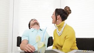 Suburban woman gets obsessed with cum, fucks like a slut