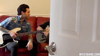 A dirty lesson from a big tits brunette