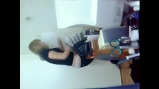 A hot Kazakh woman is fucking with her colleague