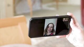 A girl has sex with her girlfriend on the bed