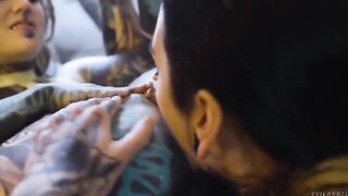 Girl fucked in her ass with a lesbian strap on
