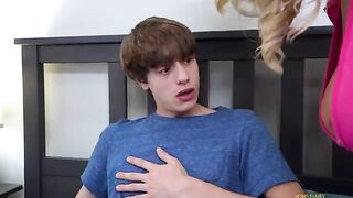A hot stepmom fucks her stepson, following the principles of democracy
