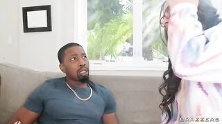 Two girlfriends fuck with one guy in an FFM threesome