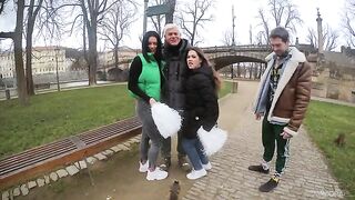 Someone managed to hook up and have a great time with two stunning ladies