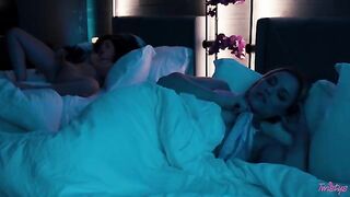 Girl was asleep when someone came to her and it was a passionate night