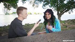 There was no need for persuasion, the girl was already eager for sex in the car