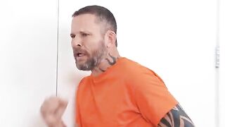 He seems to have a good supply of dopamine from his girlfriend's tits