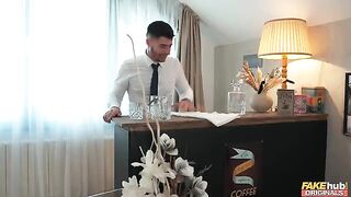 A man came to the madam and asked to cum in her mouth