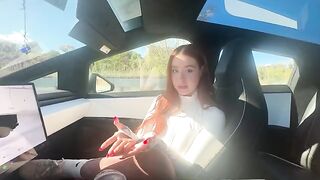 In a cybertruck, I’m gonna give you an exclusive homemade show