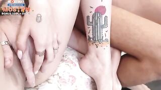 A group sex party with four beautiful college girls is not a sin