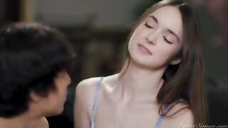 The drops of lust on the body of a young beauty
