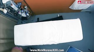 Horny masseur caresses and fucks 19-year-old girl in oily scene