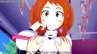 Deku fucks Ochaco Uraraka in an intense MY HERO ACADEMIA scene