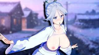 Hentai Anime Tsunami with Shirayuki Tomoe in the main role