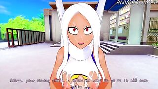 Mirko from My Hero Academia gets fucked hard in this hot hentai scene
