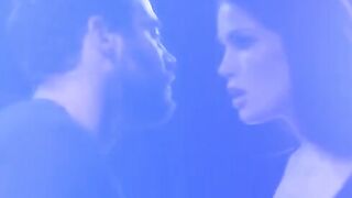 A stunning brunette, Evelyn Claire, gets her pussy pounded hard in this scene