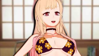 Hentai with voice acting - Kitagawa Marin's My Dress up Darling scene