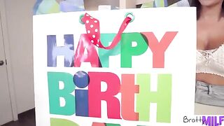 Horny stepson gets his big tits stepmom Victoria June’s birthday gift