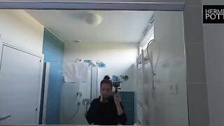 A young woman has sex in a new country