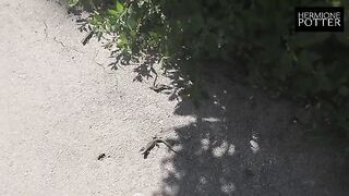 A young woman has sex in a new country