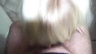 A red-haired Russian beauty gave a blowjob to her famous stepfather