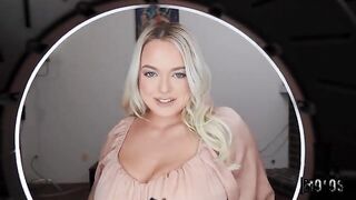 You had better play with my dick! - the best blowjob from a gorgeous blondie