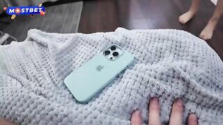 Girl saw peeping guy in the shower and she liked it