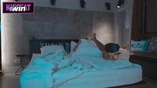 A girl came to her stepbrother's room after a party and they got intimate