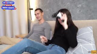 A husband shared his wife with her friend in a steamy scene
