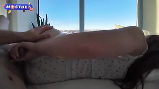 A cute stepsister got her fantasy with a man