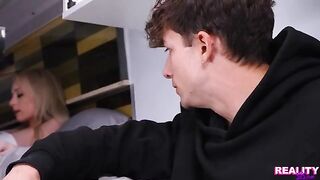 A brother got a bit too close to his younger sister in the car