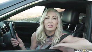 The girl with big ass gets fucked in her hole by a guy