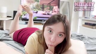 First meeting with a guy from the dating site, I sucked his cock