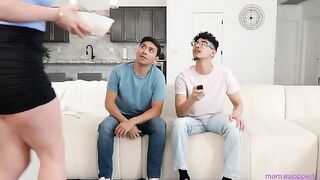 Swap mom with another at a group sex party