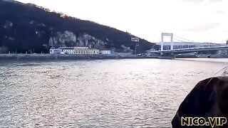 The guy fucked his girlfriend in her tight ass on vacation