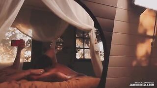 The reflection in the mirror says he's good, and that's what makes it hot