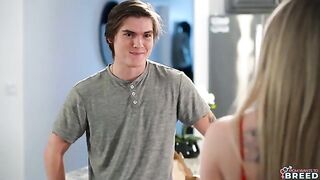 He just had to push it into her dressed outfit
