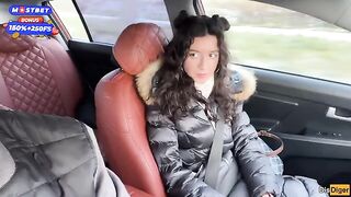A challenge for the brave: to walk with cum on your face outside