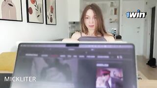 A man was distracted from work and fucked a woman hard