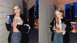 I can show you more than just my tits for a can of energy drink