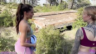 I took my girlfriends to the woods for some wild fun
