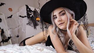 A cute witch waits for magical sex