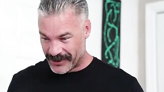 A beautiful blowjob scene with a truce, full of passion and intensity