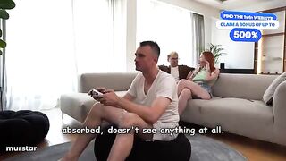 If you talk, your stepmom will make your cock cum into her mouth