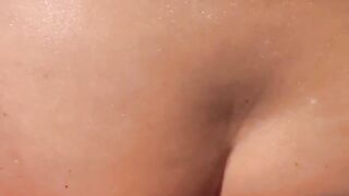 Babe fucked in her hole on the beach without protection