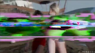 Preparation for a group sex party with a lot of girls