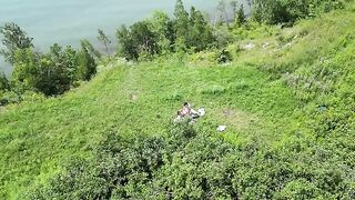 Instead of a picnic, they got a hot and wild outdoor session