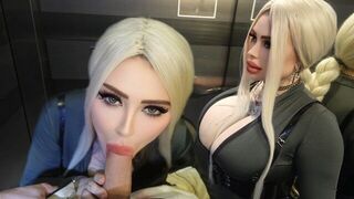 The elevators are for quick sex, not just for going up and down