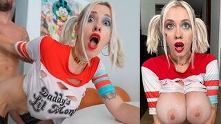 The guy did not refuse to fuck the naked Harley Quinn
