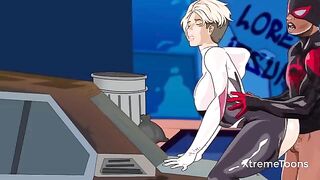 Spiderman is about to fuck Gwen Stacy in a Lewd Story
